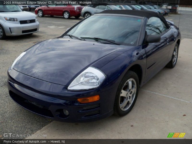 Flash Blue Pearl / Midnight 2003 Mitsubishi Eclipse Spyder GS