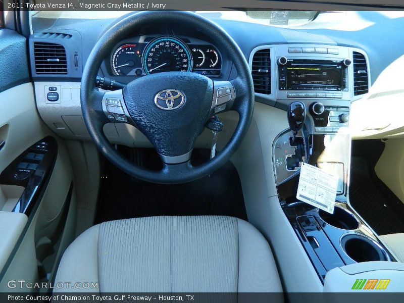 Magnetic Gray Metallic / Ivory 2011 Toyota Venza I4