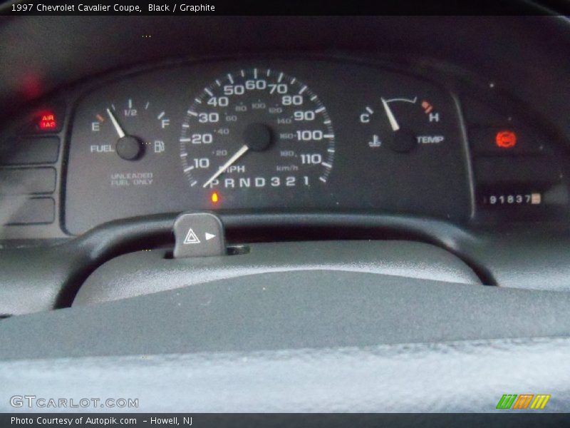  1997 Cavalier Coupe Coupe Gauges