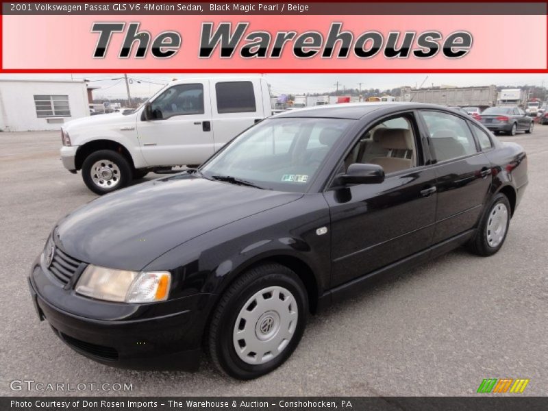 Black Magic Pearl / Beige 2001 Volkswagen Passat GLS V6 4Motion Sedan