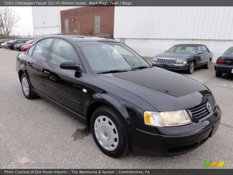Black Magic Pearl / Beige 2001 Volkswagen Passat GLS V6 4Motion Sedan