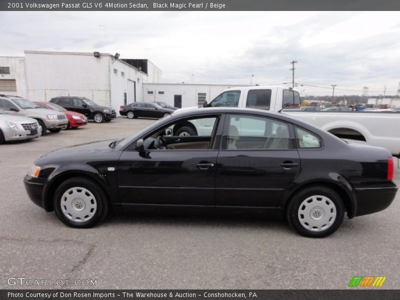 Black Magic Pearl / Beige 2001 Volkswagen Passat GLS V6 4Motion Sedan