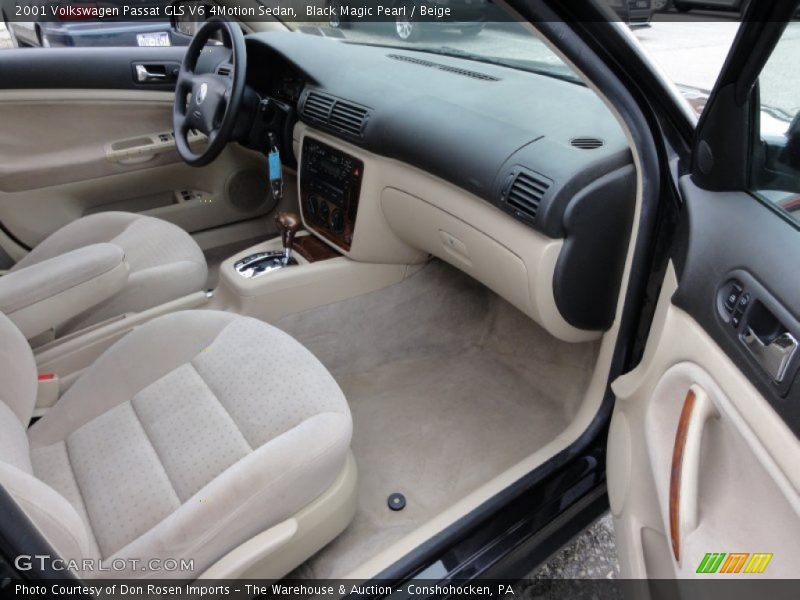 Black Magic Pearl / Beige 2001 Volkswagen Passat GLS V6 4Motion Sedan