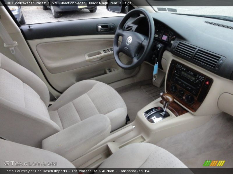 Black Magic Pearl / Beige 2001 Volkswagen Passat GLS V6 4Motion Sedan