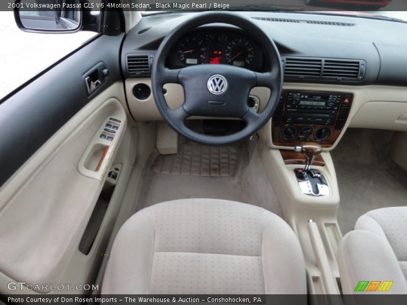 Black Magic Pearl / Beige 2001 Volkswagen Passat GLS V6 4Motion Sedan