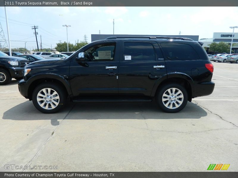 Black / Sand Beige 2011 Toyota Sequoia Platinum