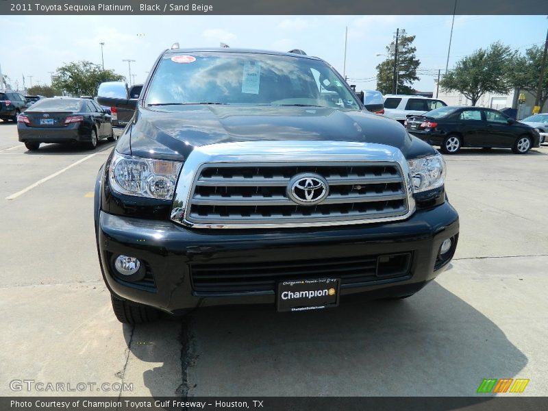 Black / Sand Beige 2011 Toyota Sequoia Platinum