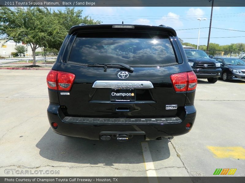 Black / Sand Beige 2011 Toyota Sequoia Platinum