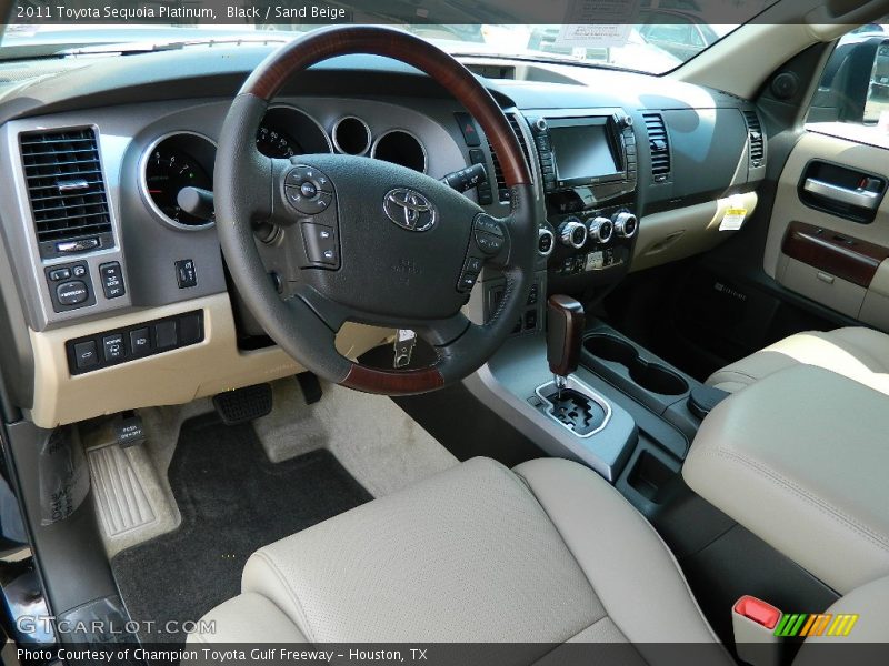  2011 Sequoia Platinum Sand Beige Interior