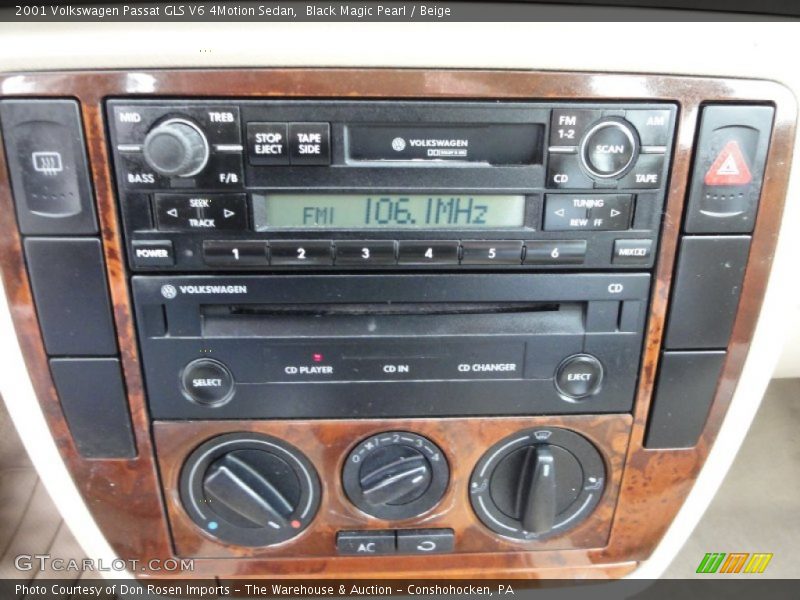 Black Magic Pearl / Beige 2001 Volkswagen Passat GLS V6 4Motion Sedan