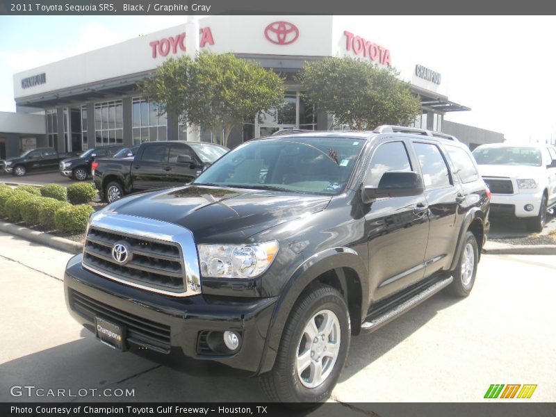 Black / Graphite Gray 2011 Toyota Sequoia SR5