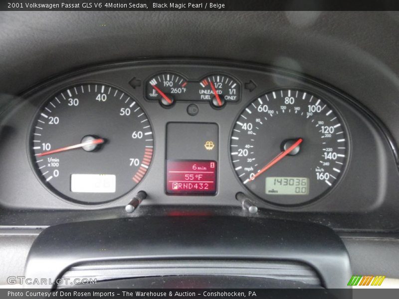  2001 Passat GLS V6 4Motion Sedan GLS V6 4Motion Sedan Gauges