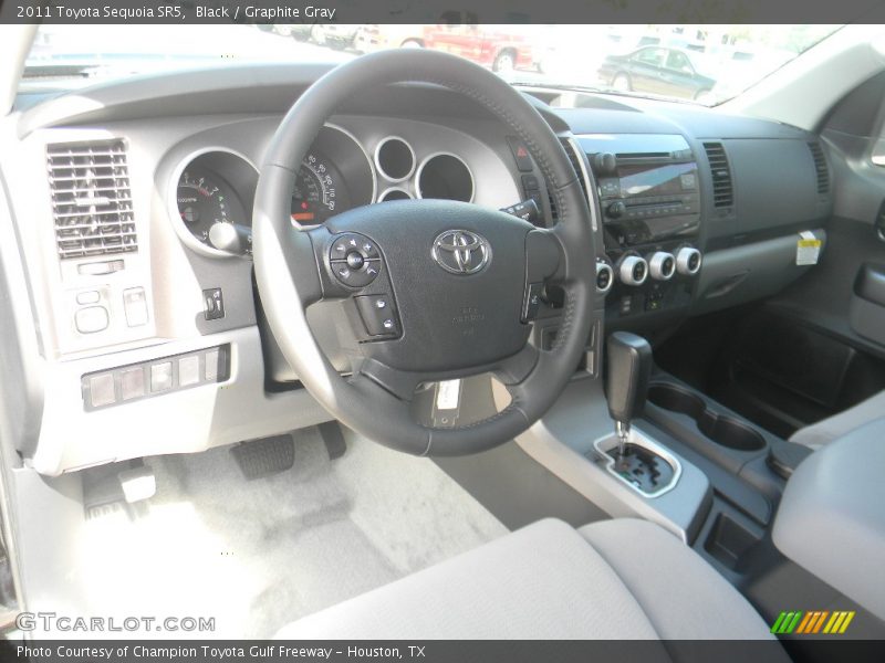 Black / Graphite Gray 2011 Toyota Sequoia SR5