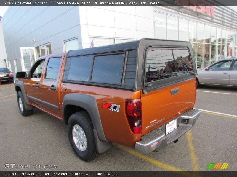 Sunburst Orange Metallic / Very Dark Pewter 2007 Chevrolet Colorado LT Crew Cab 4x4