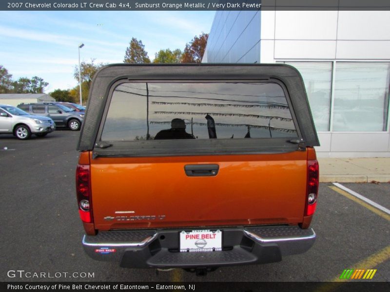 Sunburst Orange Metallic / Very Dark Pewter 2007 Chevrolet Colorado LT Crew Cab 4x4