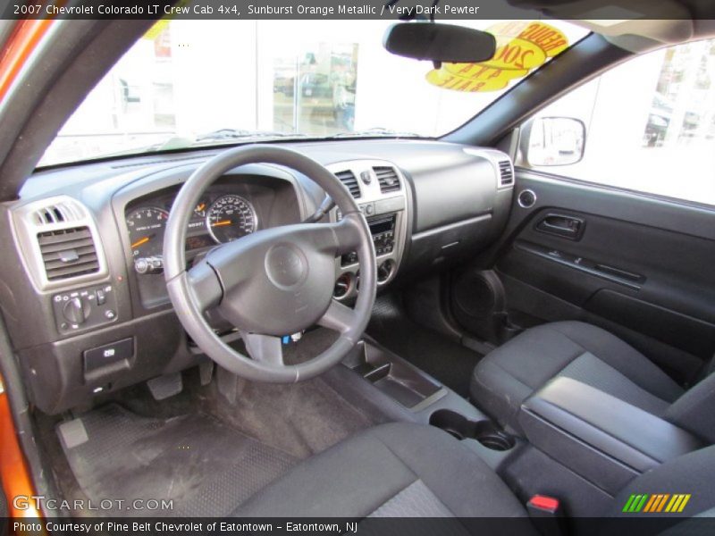 Sunburst Orange Metallic / Very Dark Pewter 2007 Chevrolet Colorado LT Crew Cab 4x4