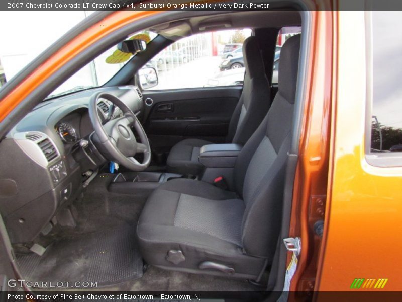 Sunburst Orange Metallic / Very Dark Pewter 2007 Chevrolet Colorado LT Crew Cab 4x4