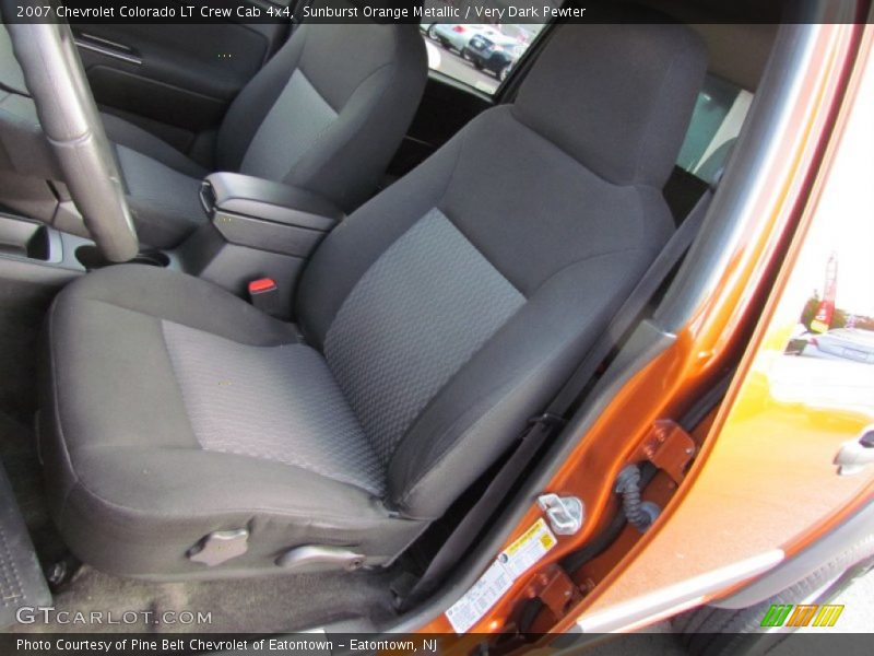 Sunburst Orange Metallic / Very Dark Pewter 2007 Chevrolet Colorado LT Crew Cab 4x4