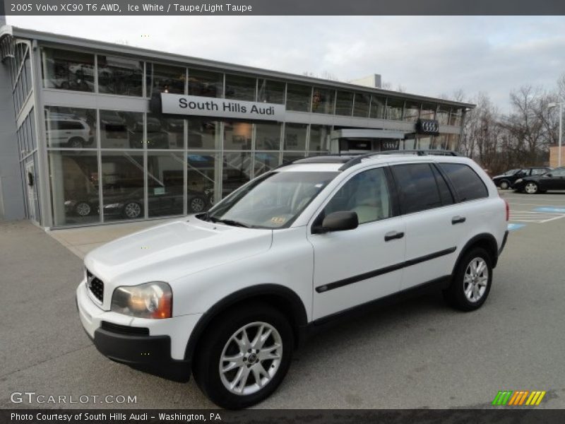 Ice White / Taupe/Light Taupe 2005 Volvo XC90 T6 AWD