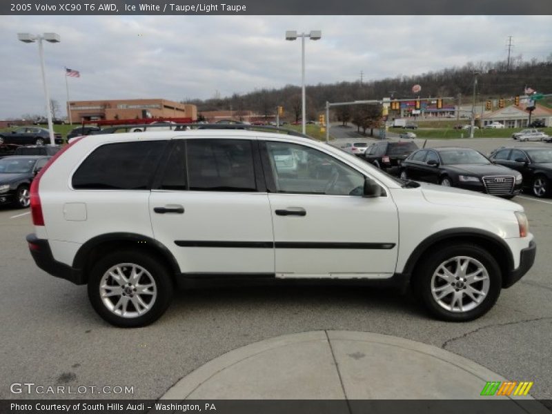 Ice White / Taupe/Light Taupe 2005 Volvo XC90 T6 AWD