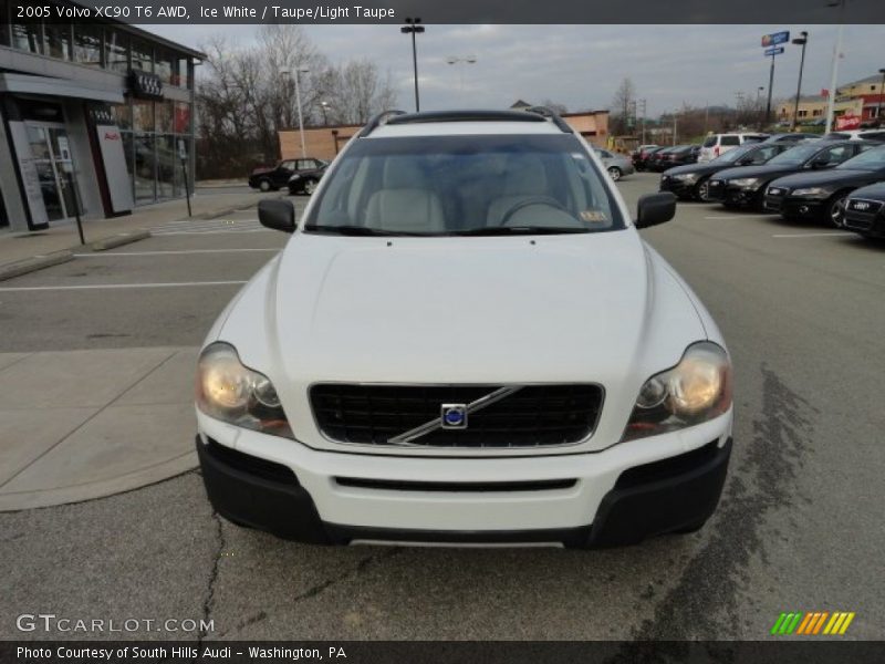 Ice White / Taupe/Light Taupe 2005 Volvo XC90 T6 AWD