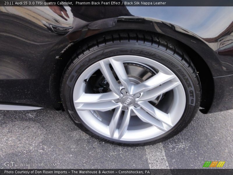 Phantom Black Pearl Effect / Black Silk Nappa Leather 2011 Audi S5 3.0 TFSI quattro Cabriolet