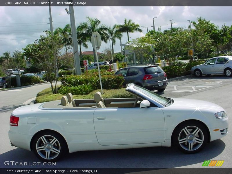 Ibis White / Beige 2008 Audi A4 2.0T Cabriolet