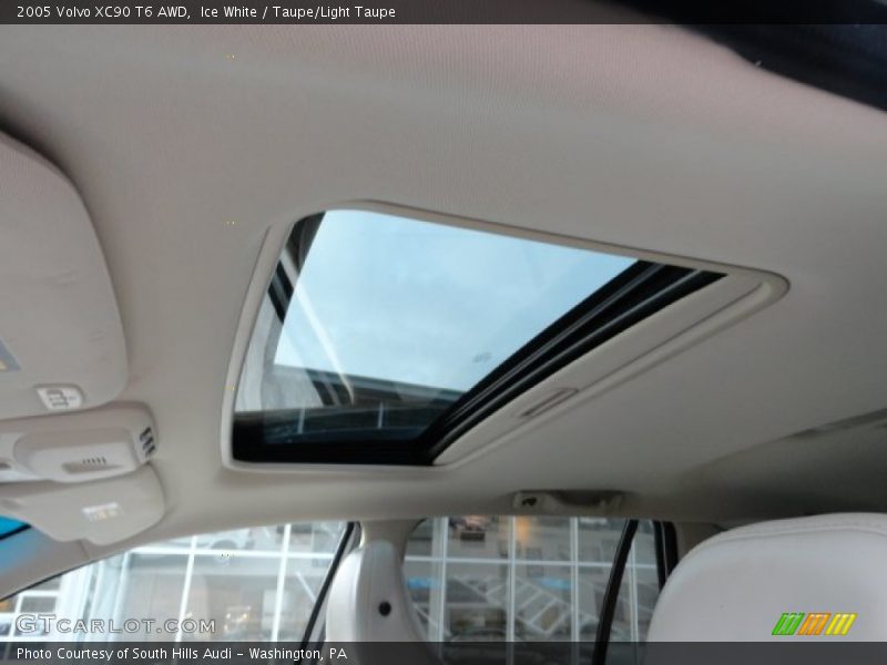 Ice White / Taupe/Light Taupe 2005 Volvo XC90 T6 AWD