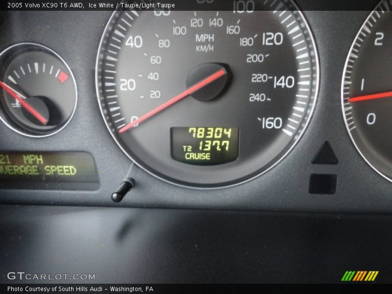 Ice White / Taupe/Light Taupe 2005 Volvo XC90 T6 AWD
