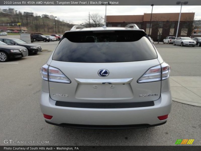 Tungsten Silver Pearl / Black/Brown Walnut 2010 Lexus RX 450h AWD Hybrid
