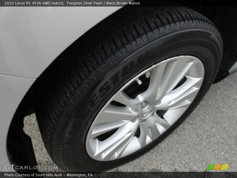 Tungsten Silver Pearl / Black/Brown Walnut 2010 Lexus RX 450h AWD Hybrid
