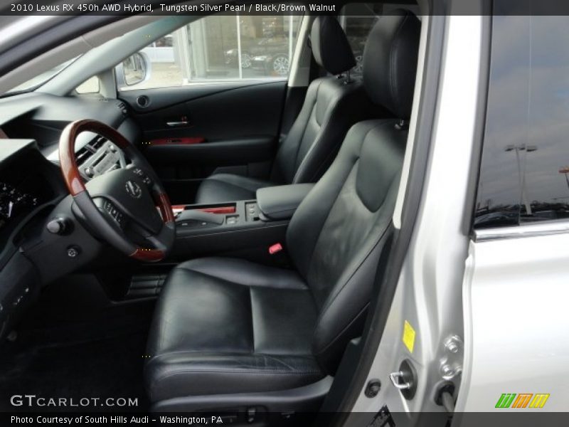 Tungsten Silver Pearl / Black/Brown Walnut 2010 Lexus RX 450h AWD Hybrid