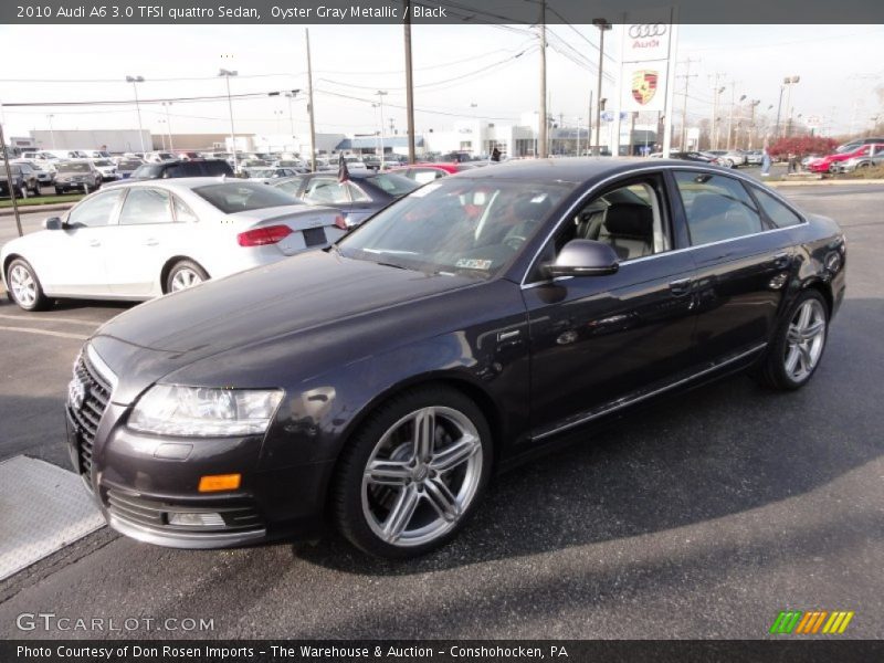 Oyster Gray Metallic / Black 2010 Audi A6 3.0 TFSI quattro Sedan