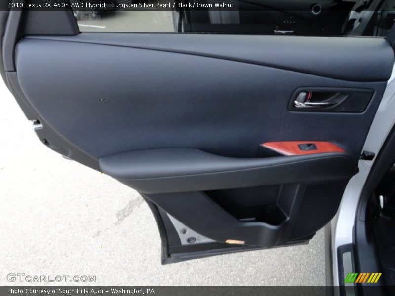 Tungsten Silver Pearl / Black/Brown Walnut 2010 Lexus RX 450h AWD Hybrid
