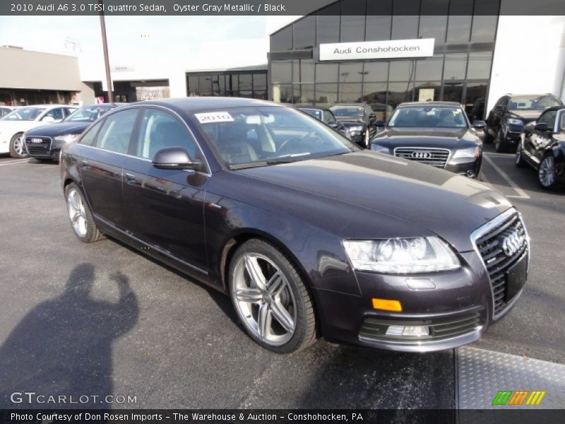Oyster Gray Metallic / Black 2010 Audi A6 3.0 TFSI quattro Sedan