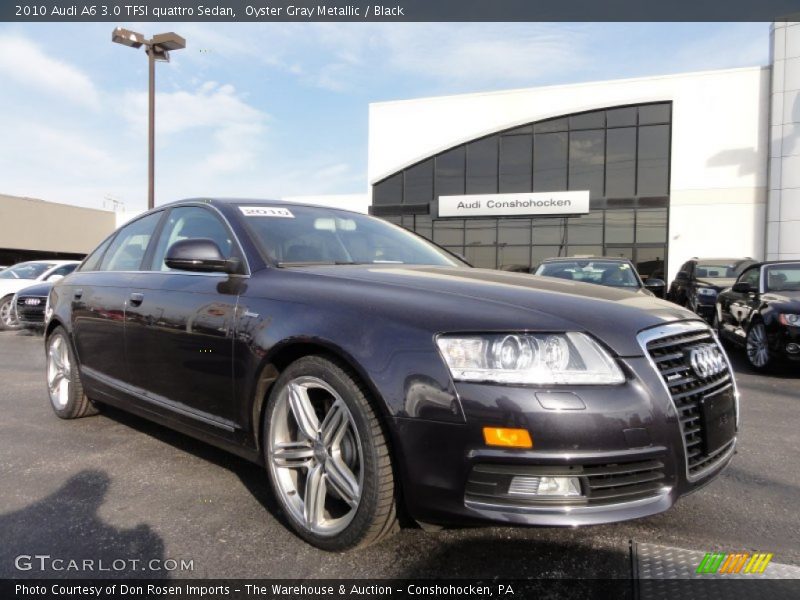 Oyster Gray Metallic / Black 2010 Audi A6 3.0 TFSI quattro Sedan
