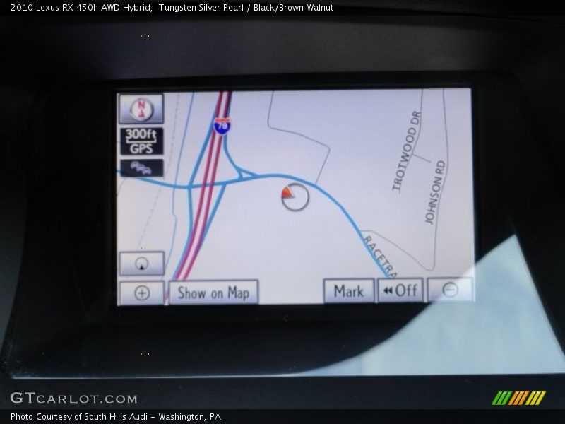 Tungsten Silver Pearl / Black/Brown Walnut 2010 Lexus RX 450h AWD Hybrid