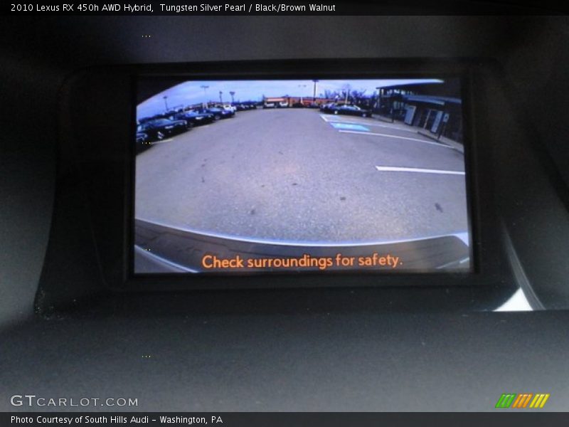 Tungsten Silver Pearl / Black/Brown Walnut 2010 Lexus RX 450h AWD Hybrid