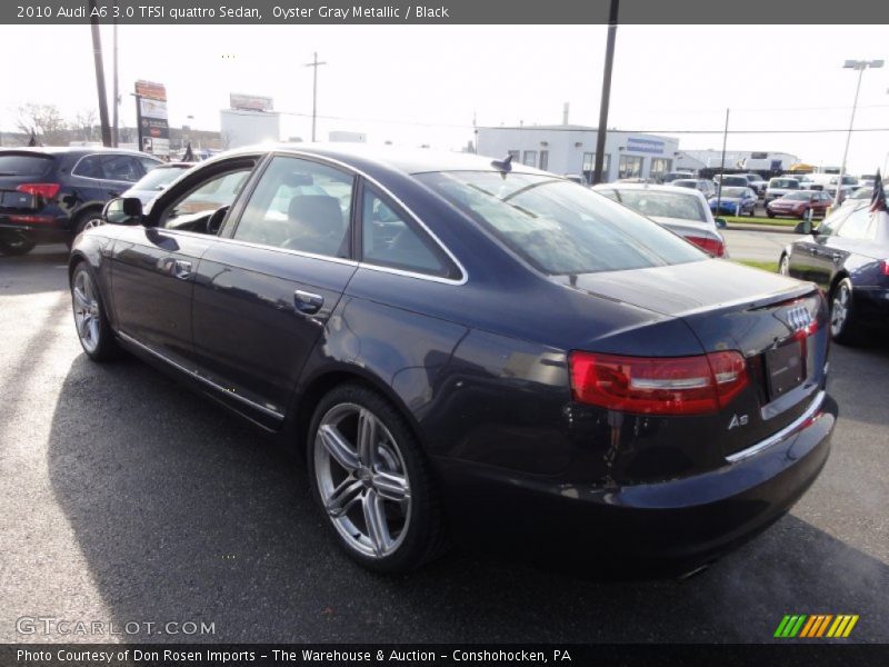 Oyster Gray Metallic / Black 2010 Audi A6 3.0 TFSI quattro Sedan