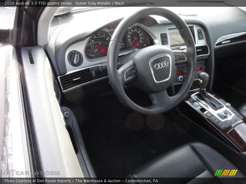 Oyster Gray Metallic / Black 2010 Audi A6 3.0 TFSI quattro Sedan