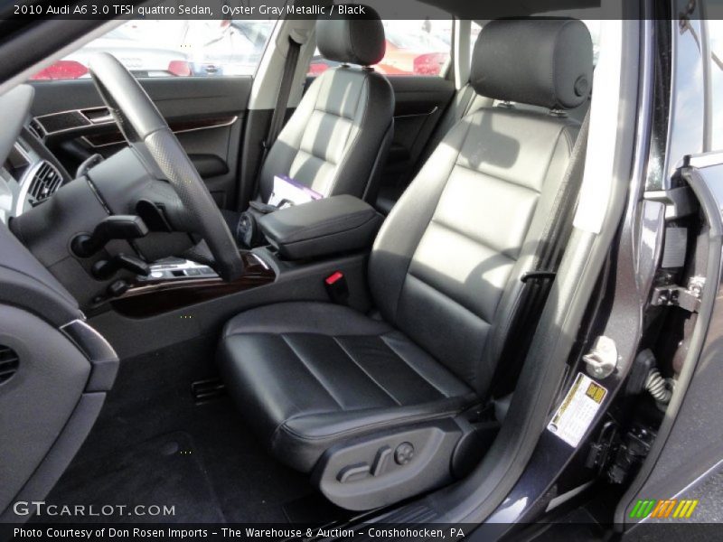 Oyster Gray Metallic / Black 2010 Audi A6 3.0 TFSI quattro Sedan