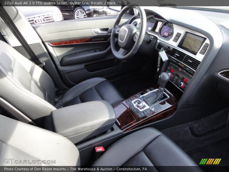 Oyster Gray Metallic / Black 2010 Audi A6 3.0 TFSI quattro Sedan