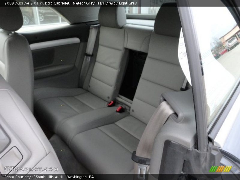 Meteor Grey Pearl Effect / Light Grey 2009 Audi A4 2.0T quattro Cabriolet
