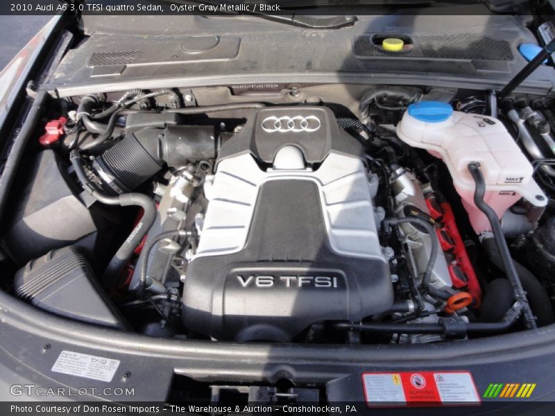 Oyster Gray Metallic / Black 2010 Audi A6 3.0 TFSI quattro Sedan