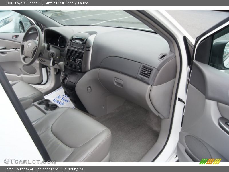 Arctic Frost Pearl / Taupe 2008 Toyota Sienna LE