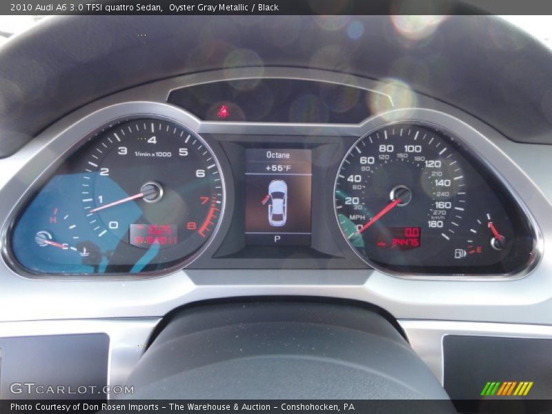 Oyster Gray Metallic / Black 2010 Audi A6 3.0 TFSI quattro Sedan