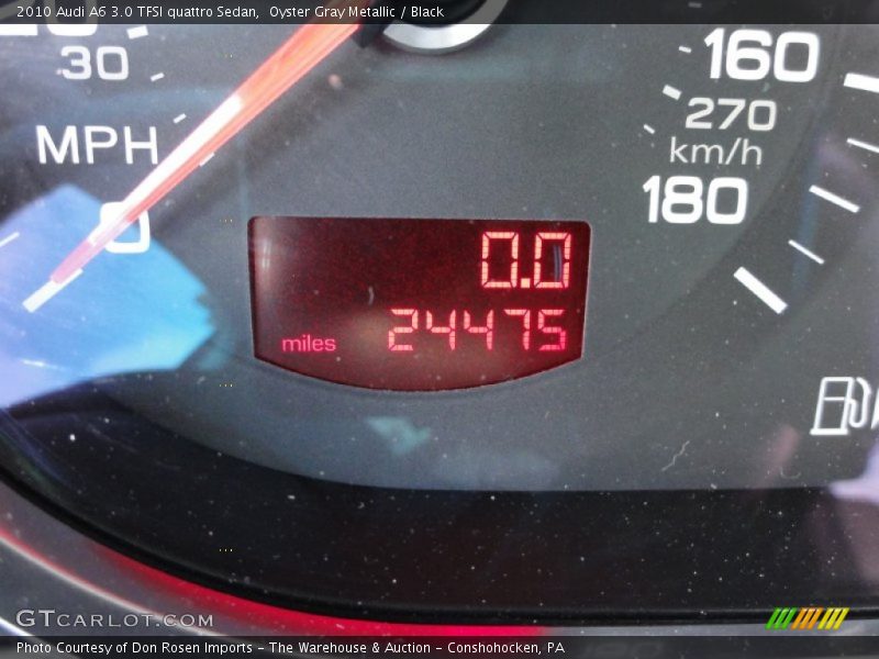 Oyster Gray Metallic / Black 2010 Audi A6 3.0 TFSI quattro Sedan