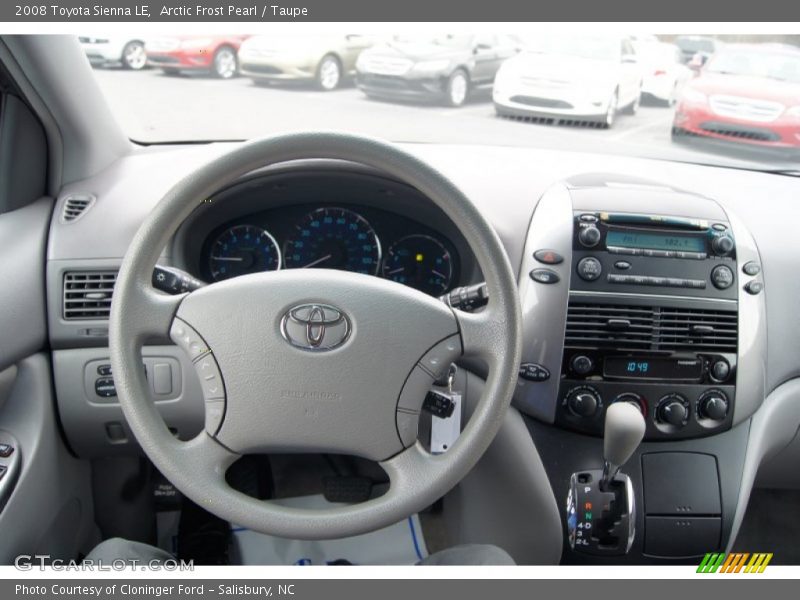 Arctic Frost Pearl / Taupe 2008 Toyota Sienna LE