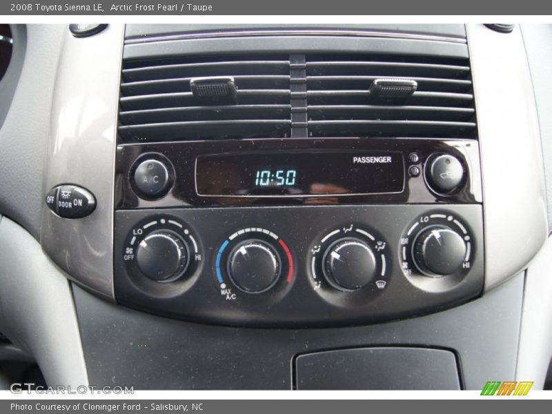 Arctic Frost Pearl / Taupe 2008 Toyota Sienna LE