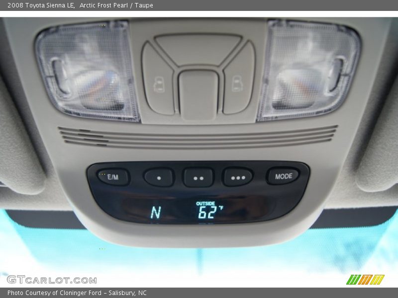 Arctic Frost Pearl / Taupe 2008 Toyota Sienna LE